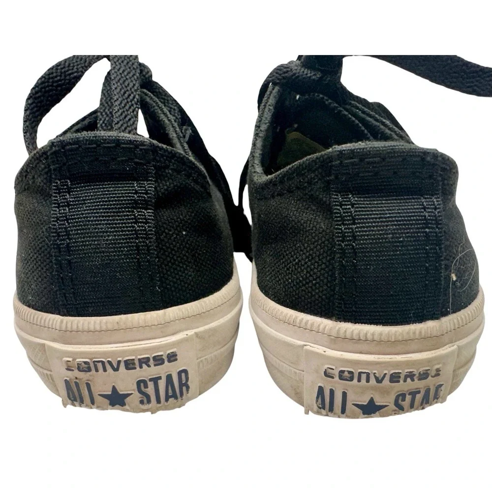 Converse Chuck Taylor II Black All Star Sneakers With Lunarlon Kid Youth Size 12